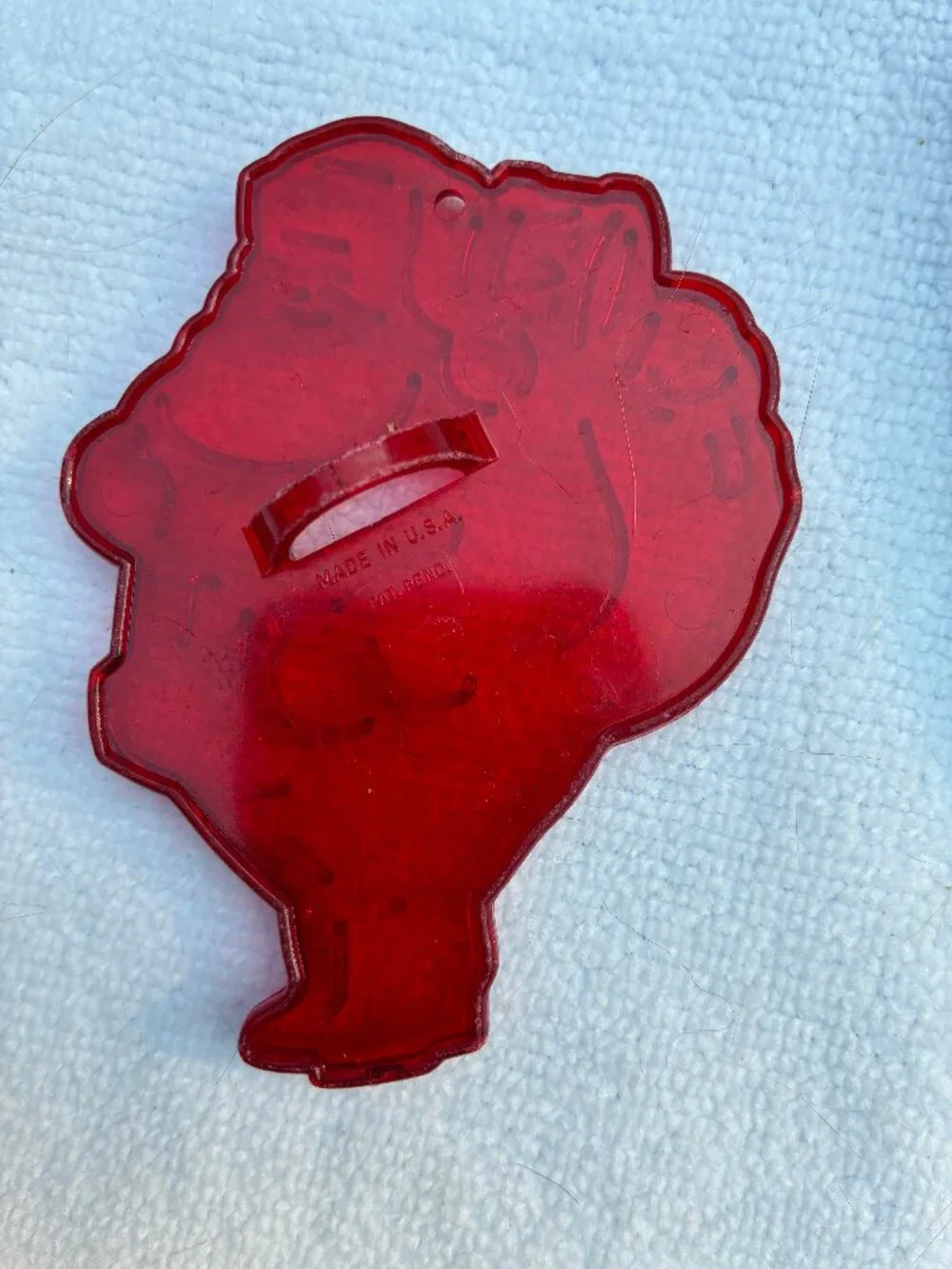 Set of Two Cookie Cutters Original Montgomery Ward Looking Rudolph and Santa